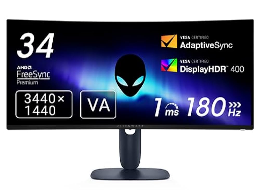 Amazon.co.jp: Dell Alienware AW3425DWM 34インチ カーブ型曲面